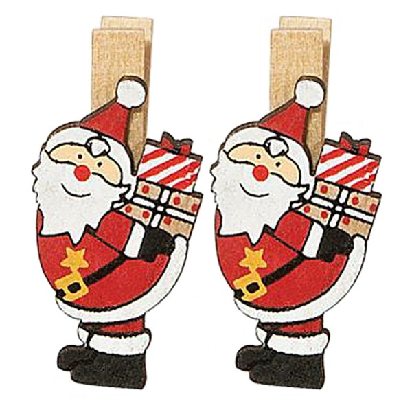 Kleine Wäscheklammer für Weihnachten.
