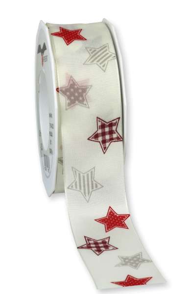 Geschenkband "Silvretta Creme" 40 mm breit