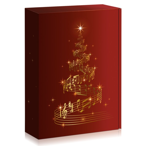 Präsentverpackung Christmas Melody für Weihnachten.