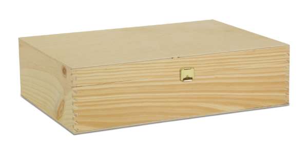 3er Holzkiste mit Klappdeckel