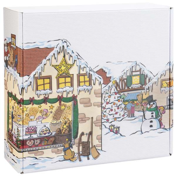 Geschenkbox "Weihnachtsdorf" groß