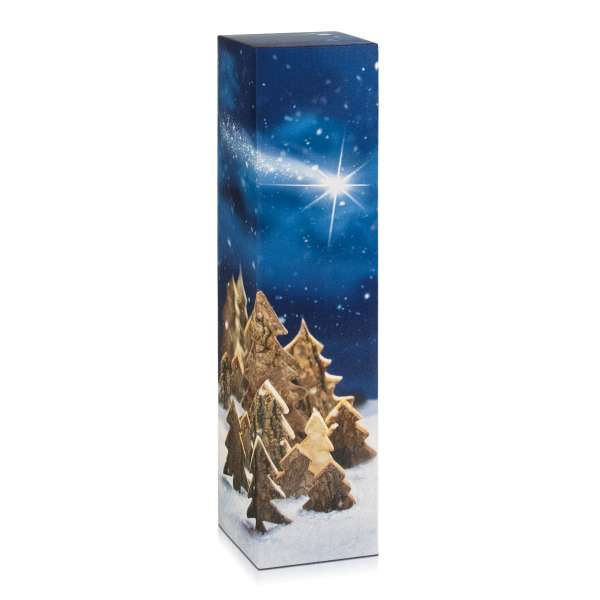 Geschenkverpackung 1er-Faltschachtel für Weihnachten "Winterwald"