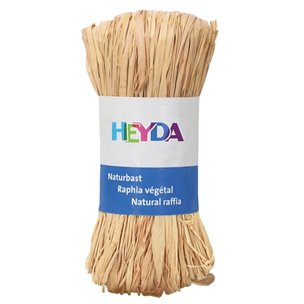 Heyda Naturbast "Raphia", 50g Natur