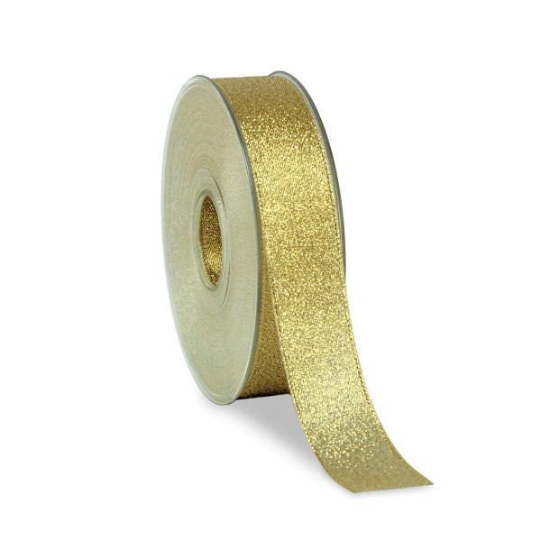 Glitzerndes Lurexband in Gold.