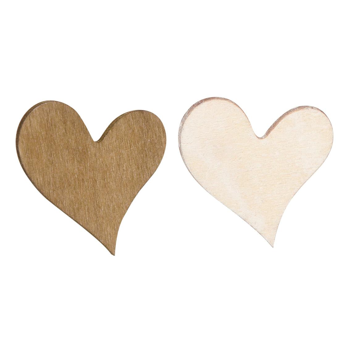 Deko-Herzen aus Holz im Set  Gabriel Geschenkverpackungen