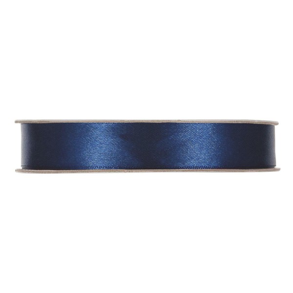Satinband in Blau, 15mm breit.