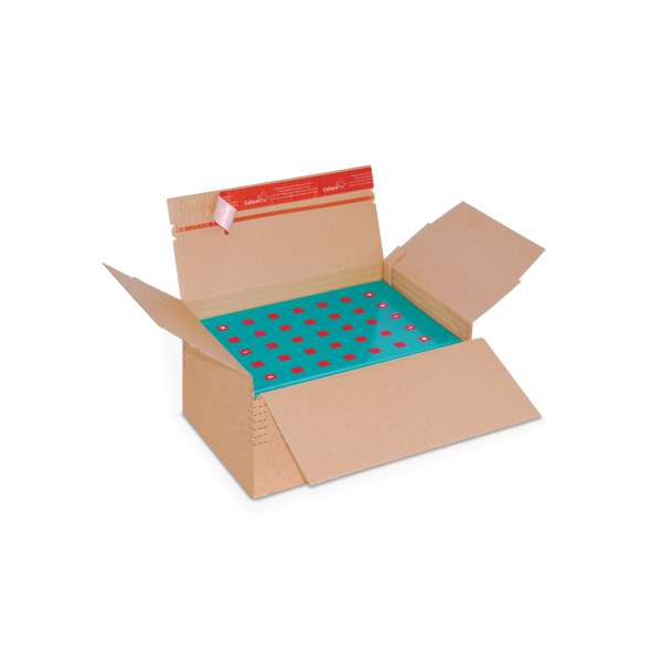 Kleiner Palettenkarton in geöffnetem Zustand. 