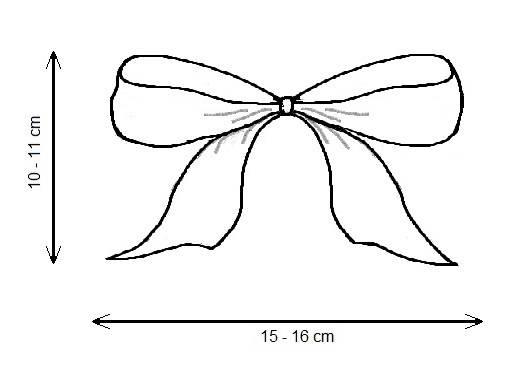 Geschenkband Schleife 25 mm