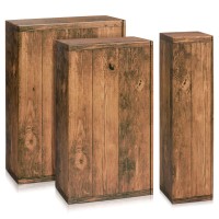 Geschenkkarton "Vintage" für 3 Flaschen (0,75 l, bis 36 cm Höhe)