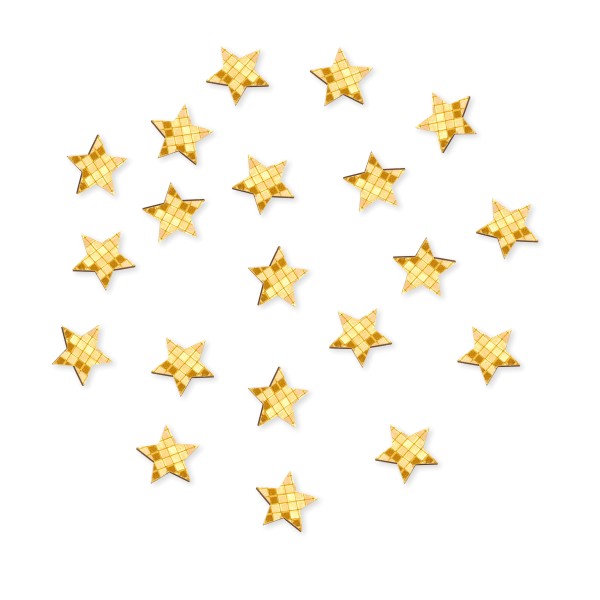 Streudeko goldene Weihnachtssterne.