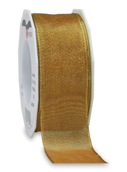Geschenkband in Gold 40 mm