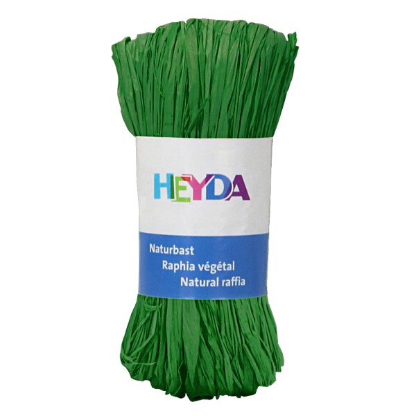 Heyda Naturbast "Raphia", 50g Apfelgrün