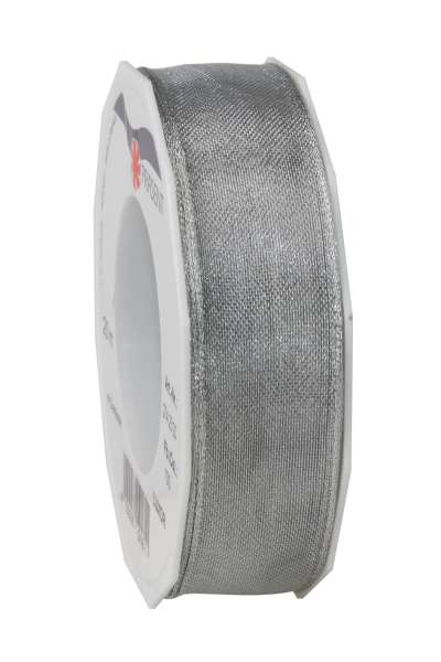 Geschenkband in Silber glänzend 25 mm