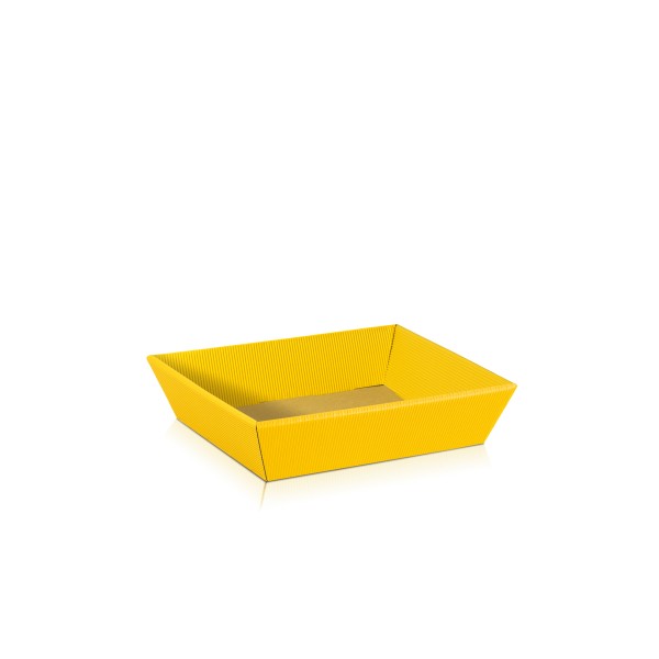 Präsentkorb "Gelb" flach