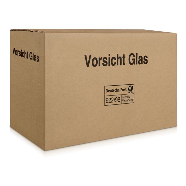 15er Flaschenkarton für den sicheren Versand mit DHL und UPS.