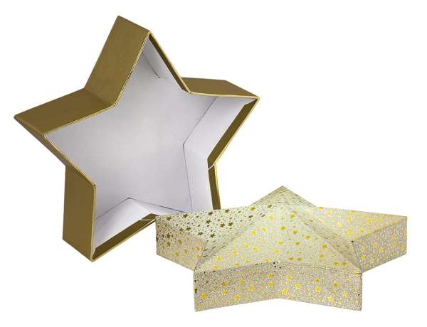 Geschenkbox Goldsterne