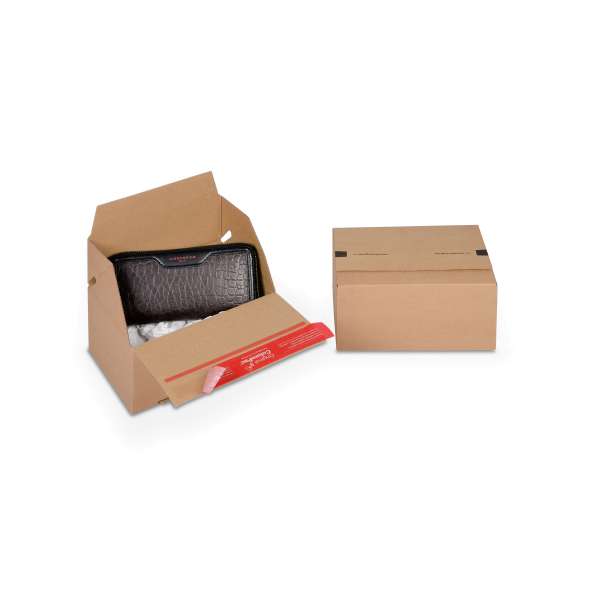 Kleine Kartonage mit Automatikboden für EU-Paletten.