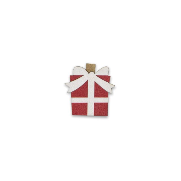 Deko-Klammern "Weihnachtsgeschenk"