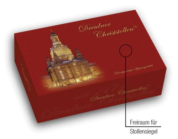 Stollenkarton Dresdner Frauenkirche 500g - Anbruchmenge