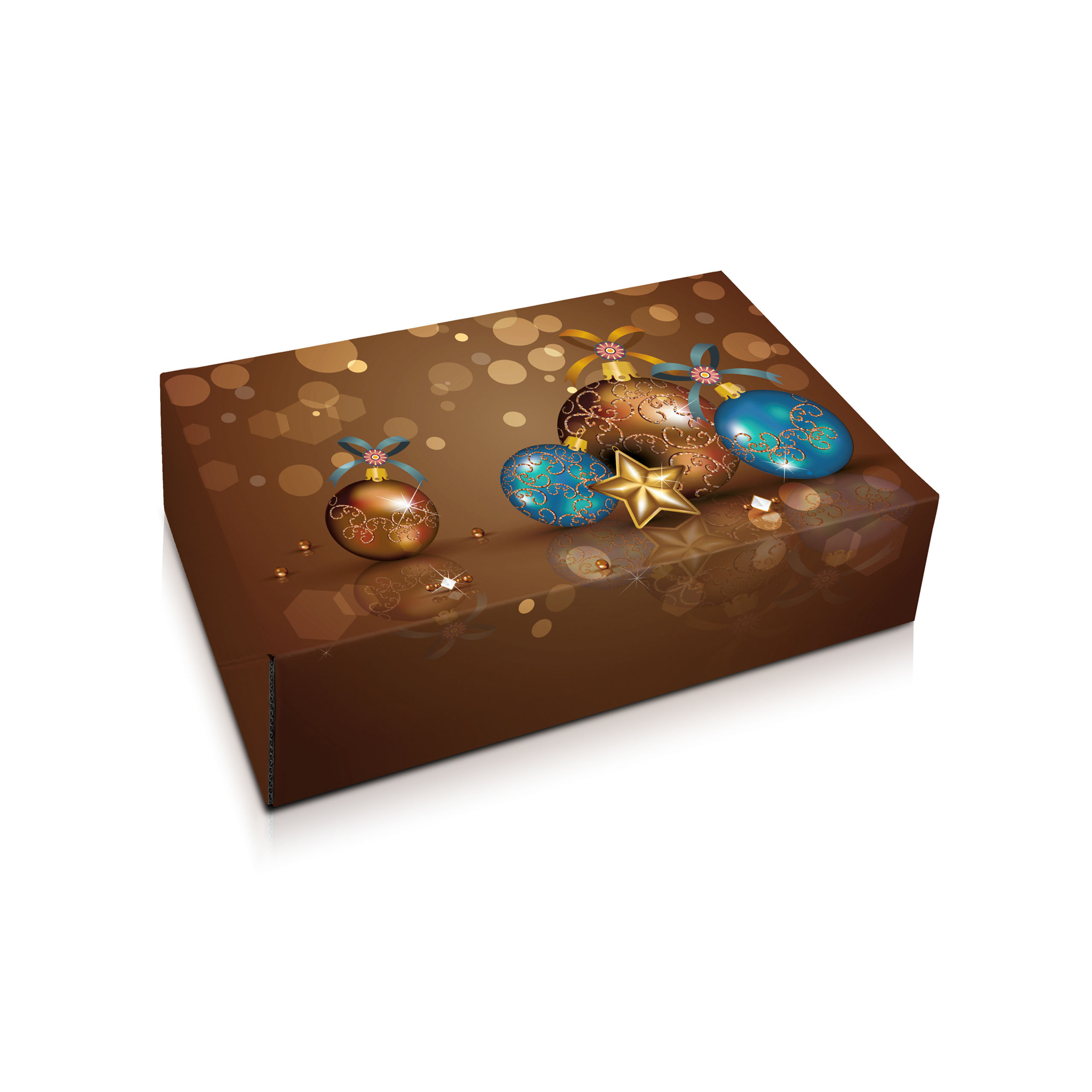 Stollenkarton Weihnachtskugeln