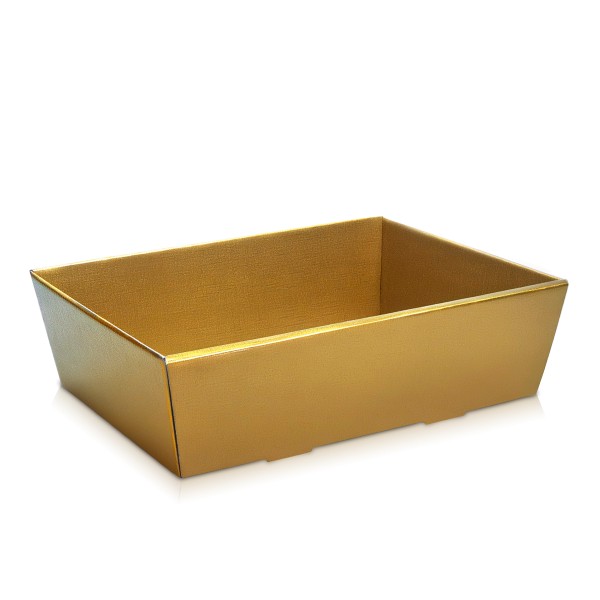 Präsentkorb Fibra-Gold mittel zum Befüllen mit Produkten und Geschenken.