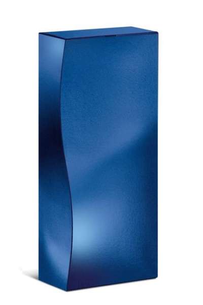 Faltschachtel Skulptur Blau