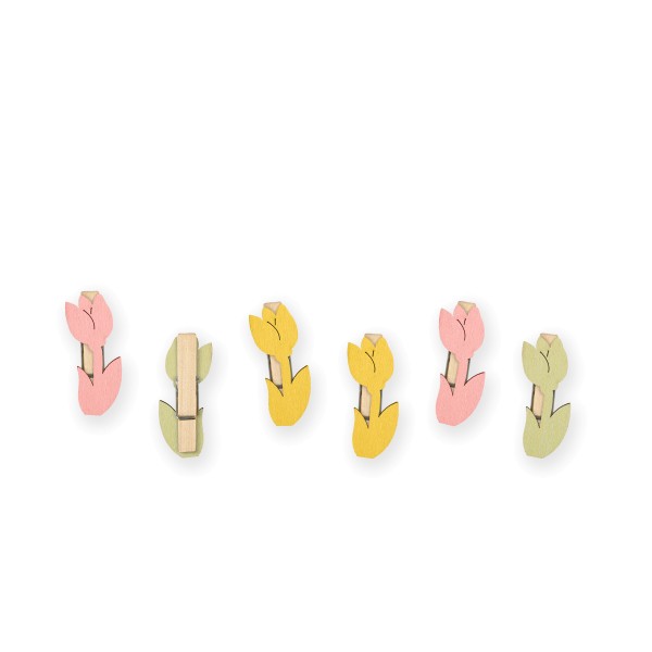 Kleine Deko-Klammern Blümchen zur Verschönerung von Geschenken. 